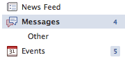 Screen shot of Facebook Messages Inbox Screen shot of Facebook Message Inbox