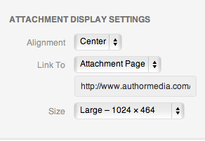 Attachment Display Settings