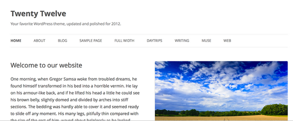 WordPress Twenty Twelve