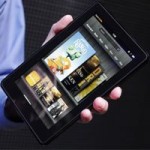 hand holding Kindle Fire