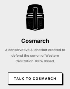 Cosmarch illustration for conversations rooted in Western civilization.